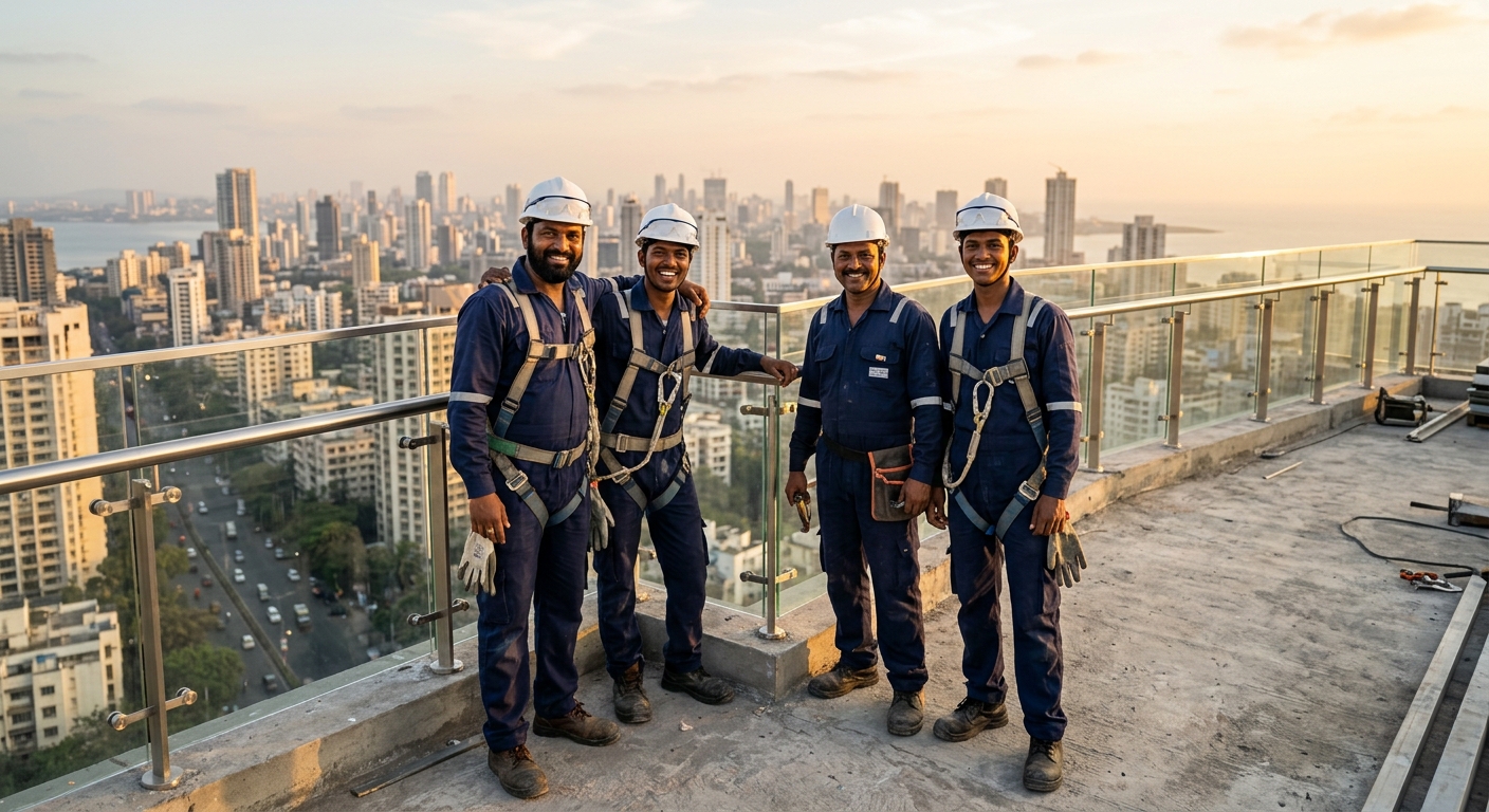 Rooftop team after successful handover
